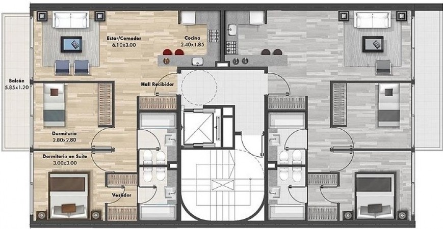 DEPARTAMENTO EN PALERMO SOHO 3 AMB 