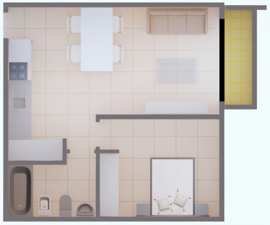 DEPARTAMENTO A ESTRENAR EN CASTELAR NORTE 60 MTS2 