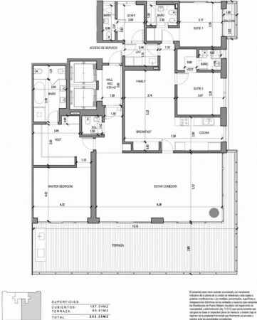 DEPARTAMENTO A ESTRENAR EN PTO MADERO TORRE SLS 253 M2