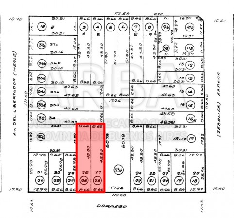 Terreno de 750 m² en Moreno Centro, entre España y Libertador