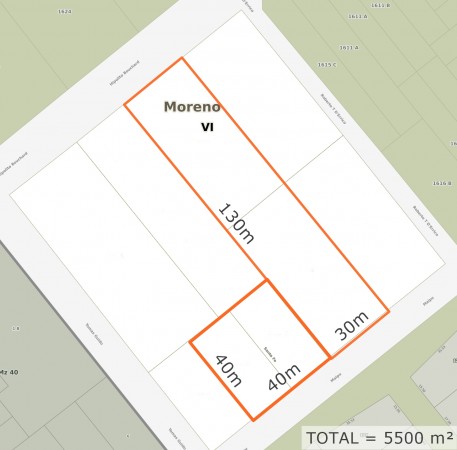 5500 m² a metros de Autopista Acceso Oeste, ideal complejo