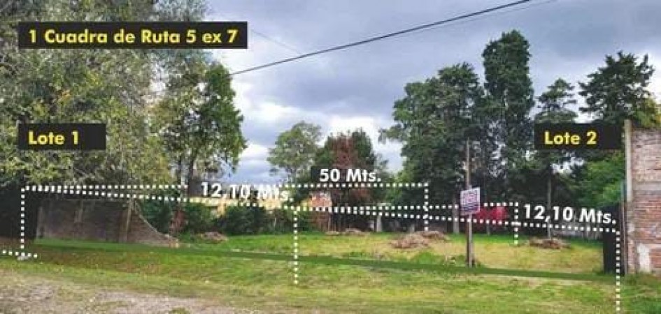 Lote de 1200 m2 en venta, La Reja centro