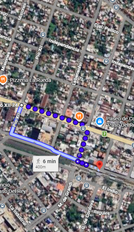 Alquiler Departamento 2 Ambientes Amplio a 450m Estacion Paso del Rey